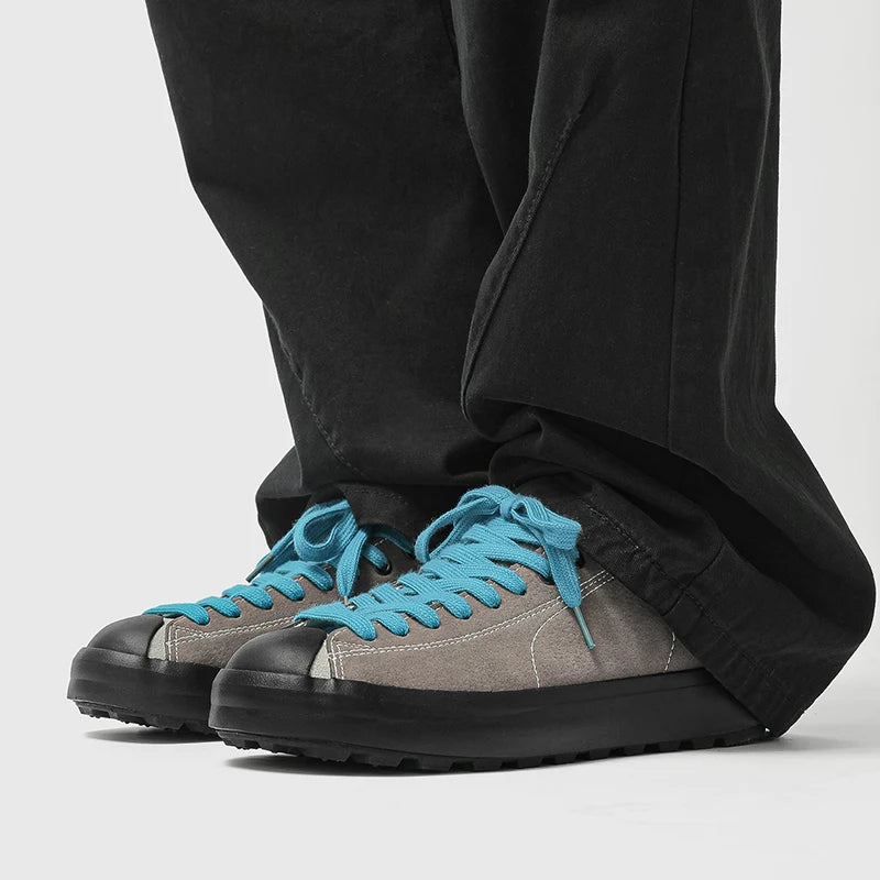 Men's Casual Suede Sneakers | Non-Slip Platform Walking Shoes