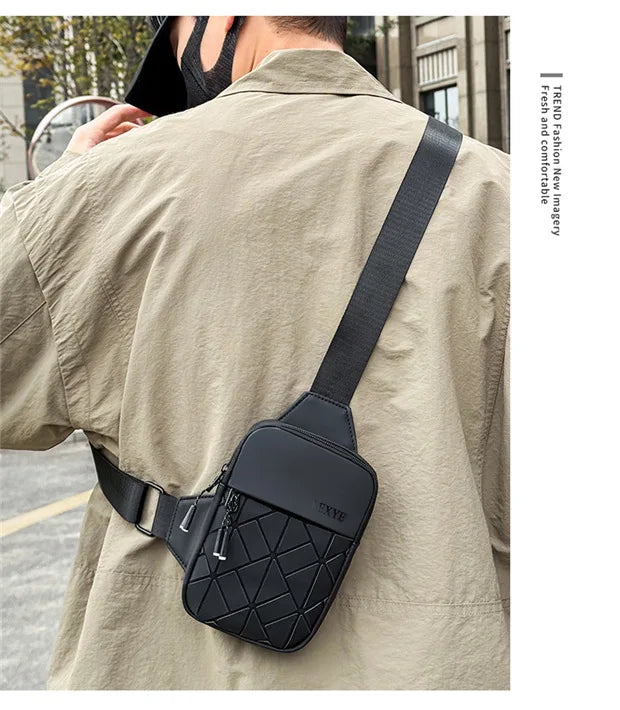Stylish Crossbody Small Bag | Fashionable Rhombus Grid Design