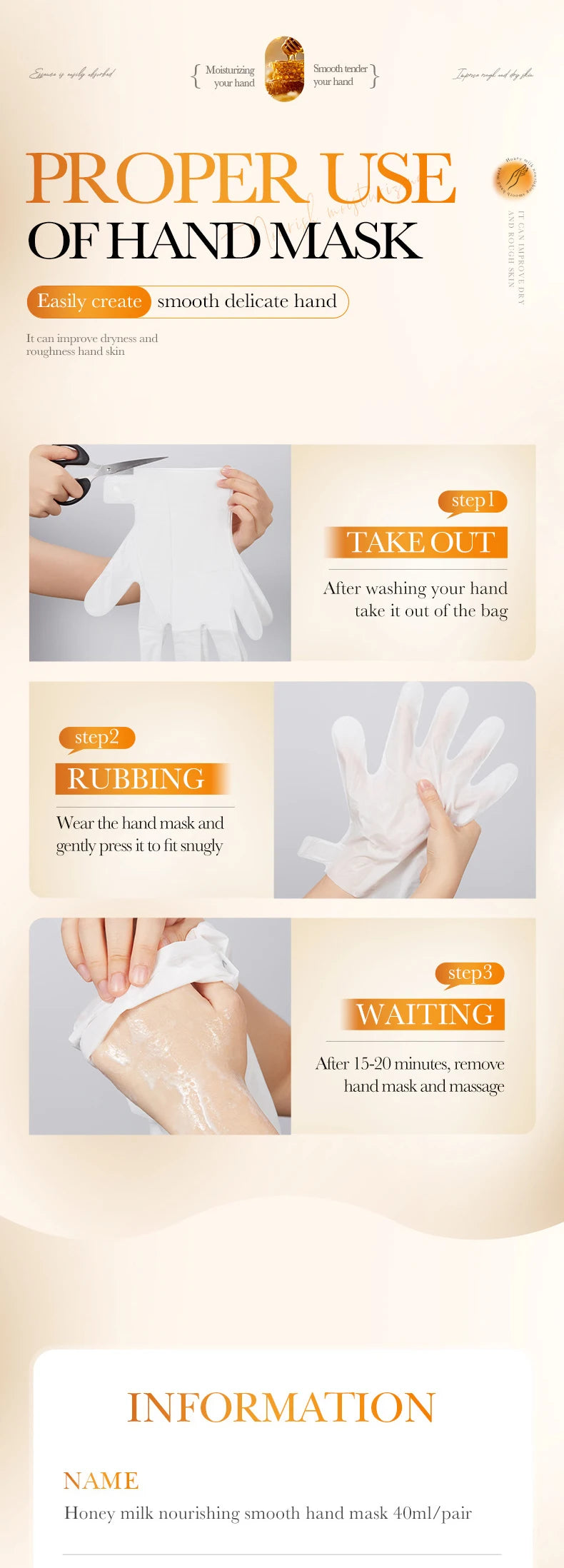 5 Pairs Moisturizing Hand Care Gloves | Nourish and Smooth Skin