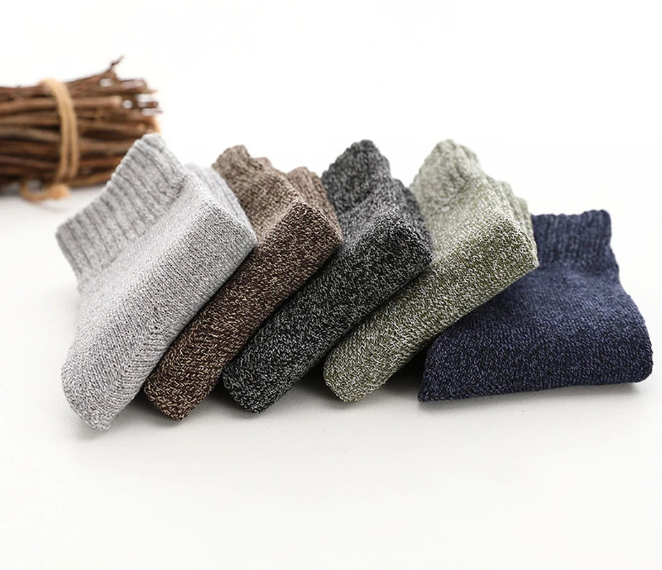Thick Cotton Crew Socks for Men | Warm Comfortable Winter Gear