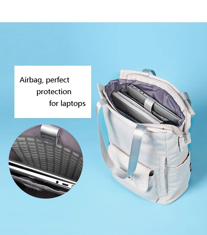 Stylish Waterproof Laptop Backpack for Women | USB Charging