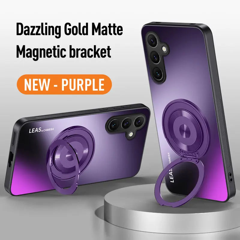For Samsung A05 A06 A14 A15 A16 A35 A36 A56 A24 A34 A54 A25 A35 A55 A17 Magnetic Ring Stand Back Phone Case Ring Protect Cover