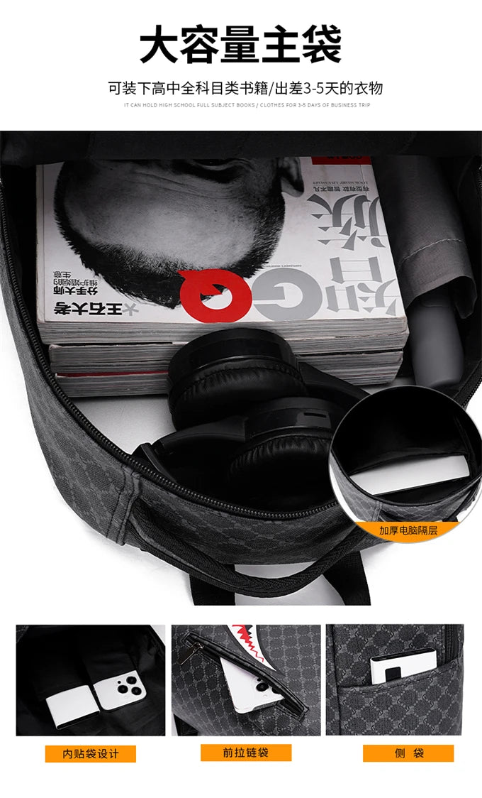 Multifunctional Leather Backpack for Men | Stylish Travel & Work Bag