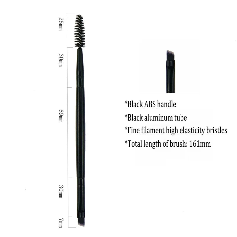 Professional Microbrow Eyebrow Brush | Dual-Use Brow Eyeliner & Concealer Brush with Wool Fiber Bristles 2026