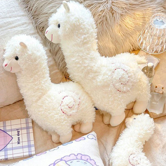 Cute Alpaca Plush Pillow Toy | Kawaii Soft Stuffed Cushion 2026