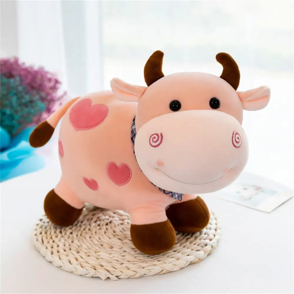 Cute Cow Plush Toy | Soft Kawaii Animal Decor for All Ages