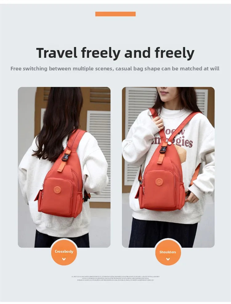 Casual Multi-Functional Nylon Chest Bag | Stylish and Practical