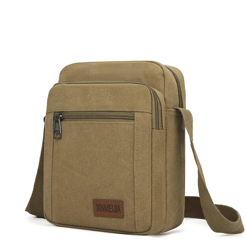 Bolsos de Hombro Cruzados de Lona Duradera para Hombres | Estilo Vintage