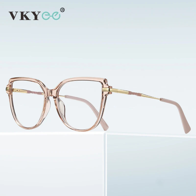 VICKY Stylish Large Frame Simple Geometric Design Anti-blue Light Reading Glasses Customized Prescription Available PFD2210
