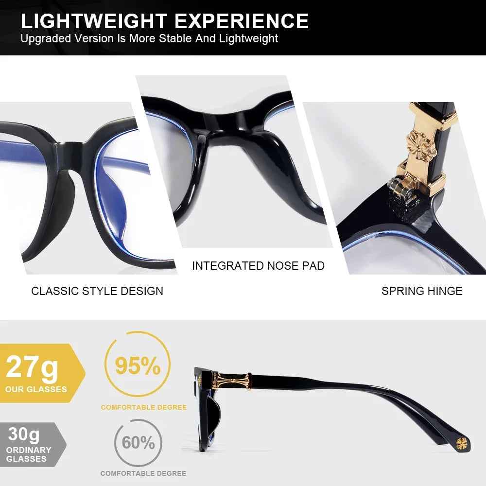 Classic Anti Blue Light Glasses | Unisex Square Frame Eyewear