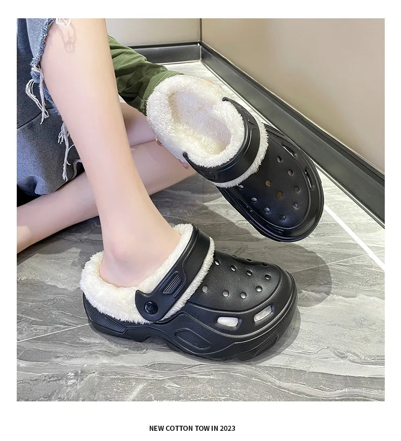Women's Plush Corduroy Slippers | Cozy Warm Indoor Footwear