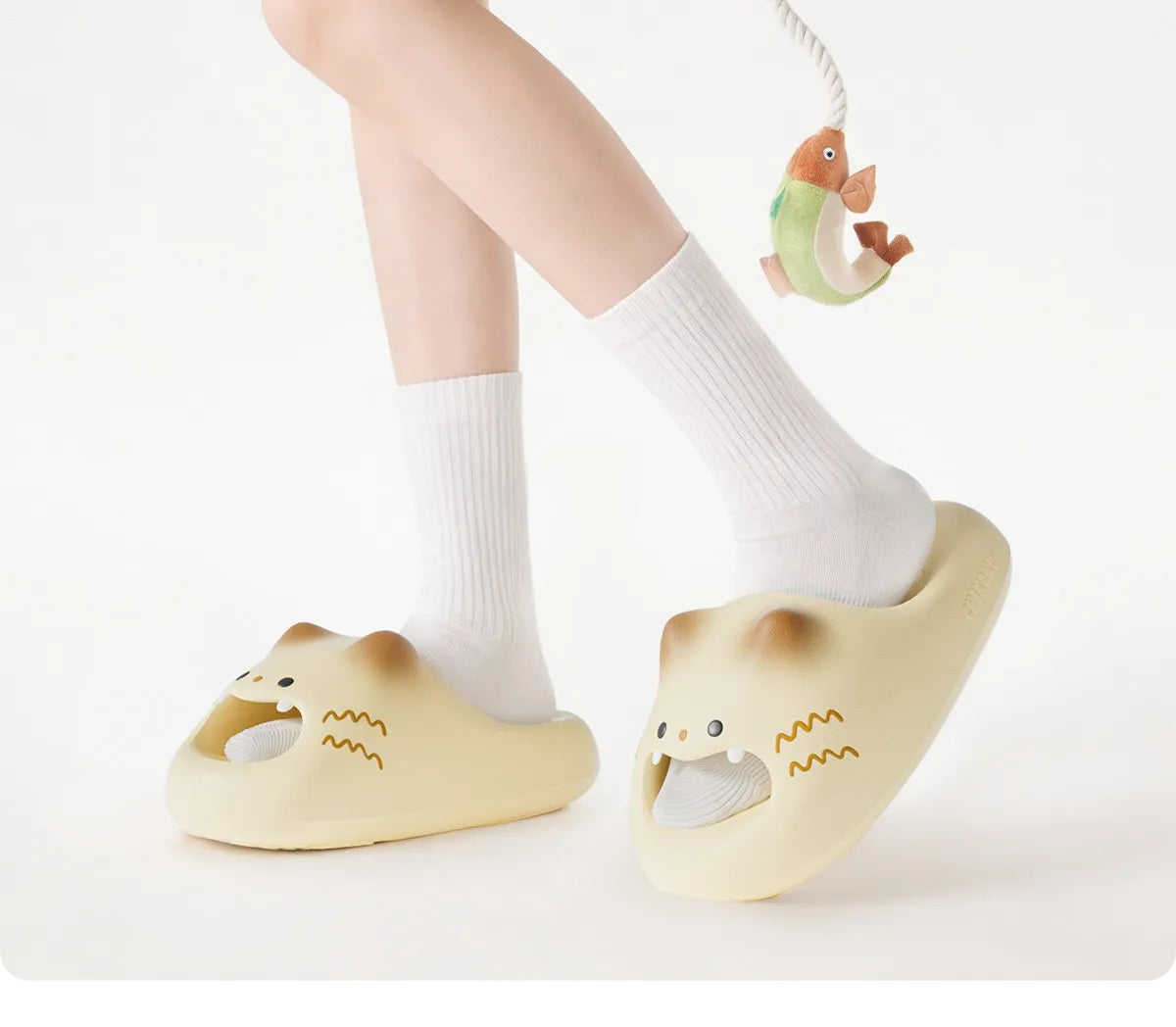 Cute Cat Paw Summer Slippers for Men and Women | Funny Cartoon Slides