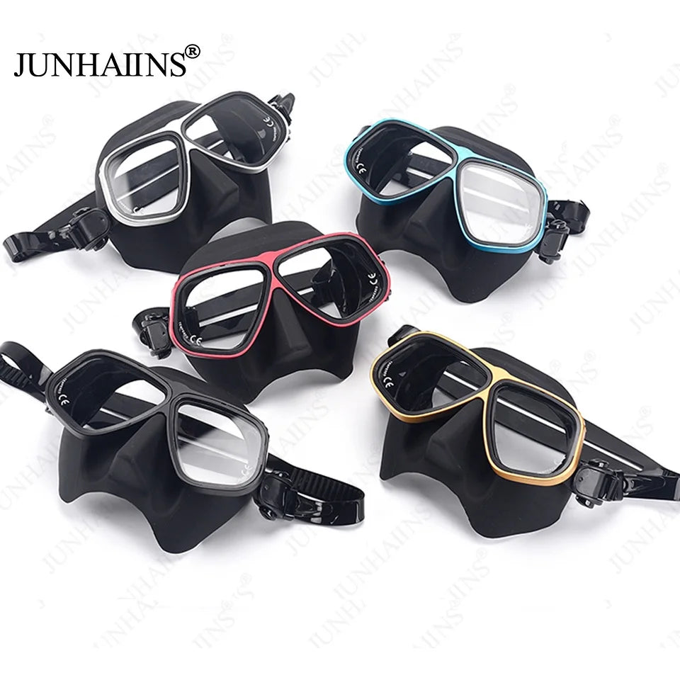 Freediving Mask with Aluminum Frame | Anti-Fog Diving Gear