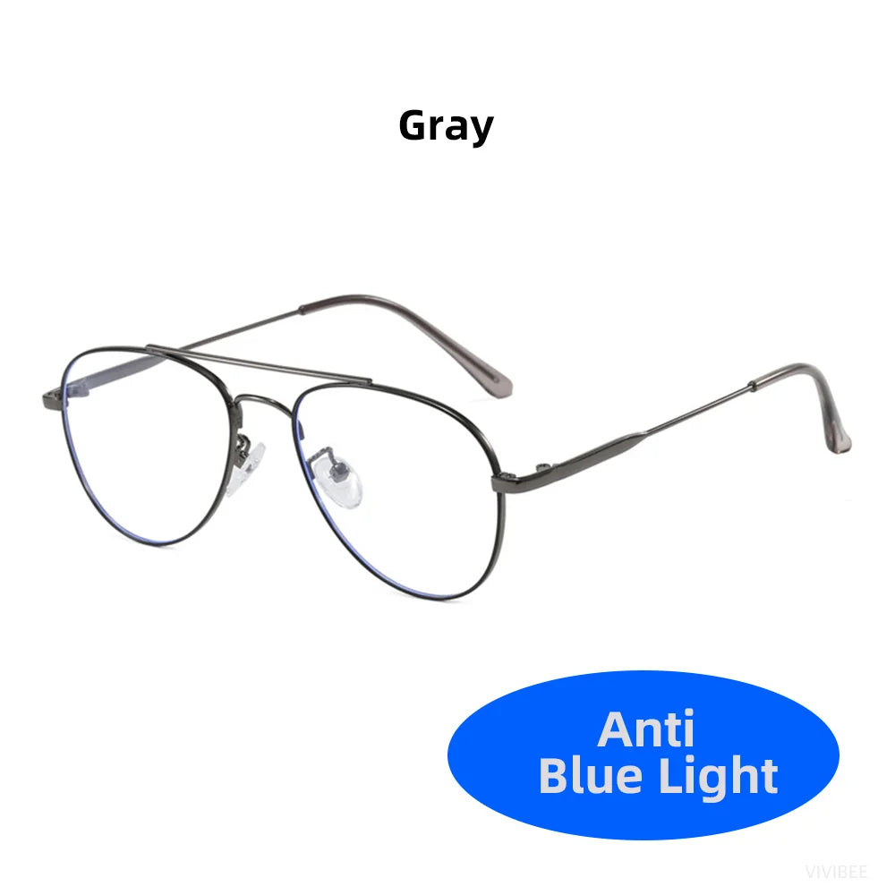 Stylish Retro Blue Light Blocking Glasses for Digital Comfort