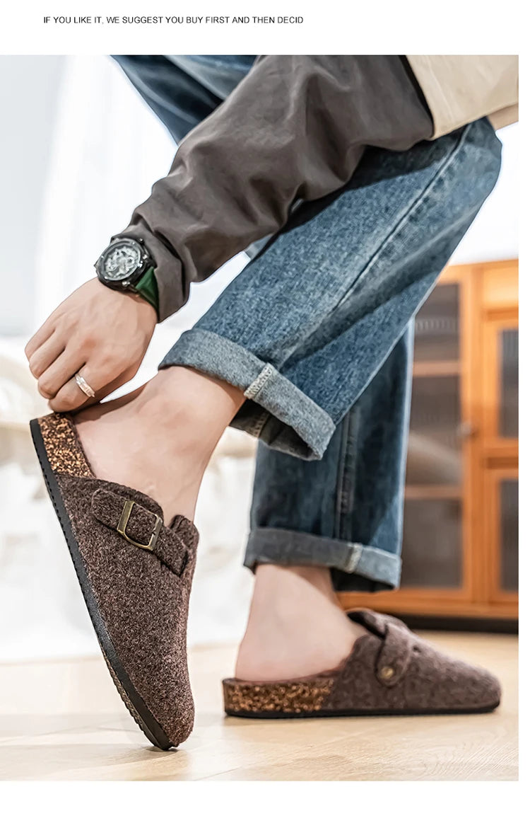 Plush Winter Clogs | Stylish Slip-On Cork Slippers for All