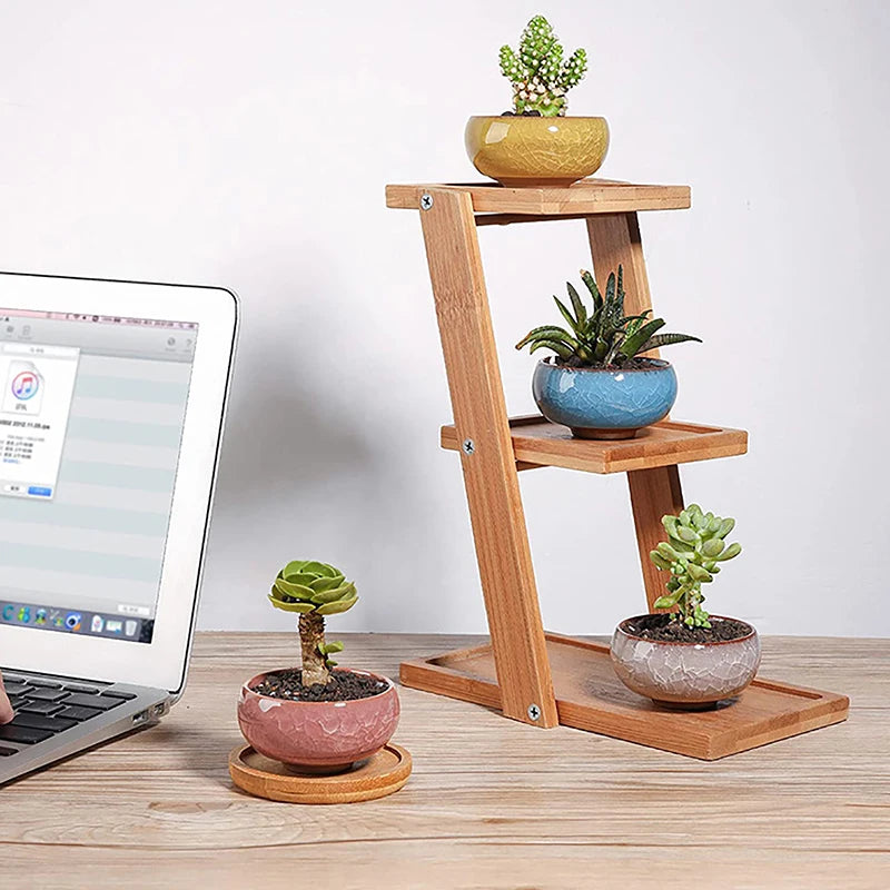 Cute Ice-Crack Glaze Flower Ceramic Succulent Planter