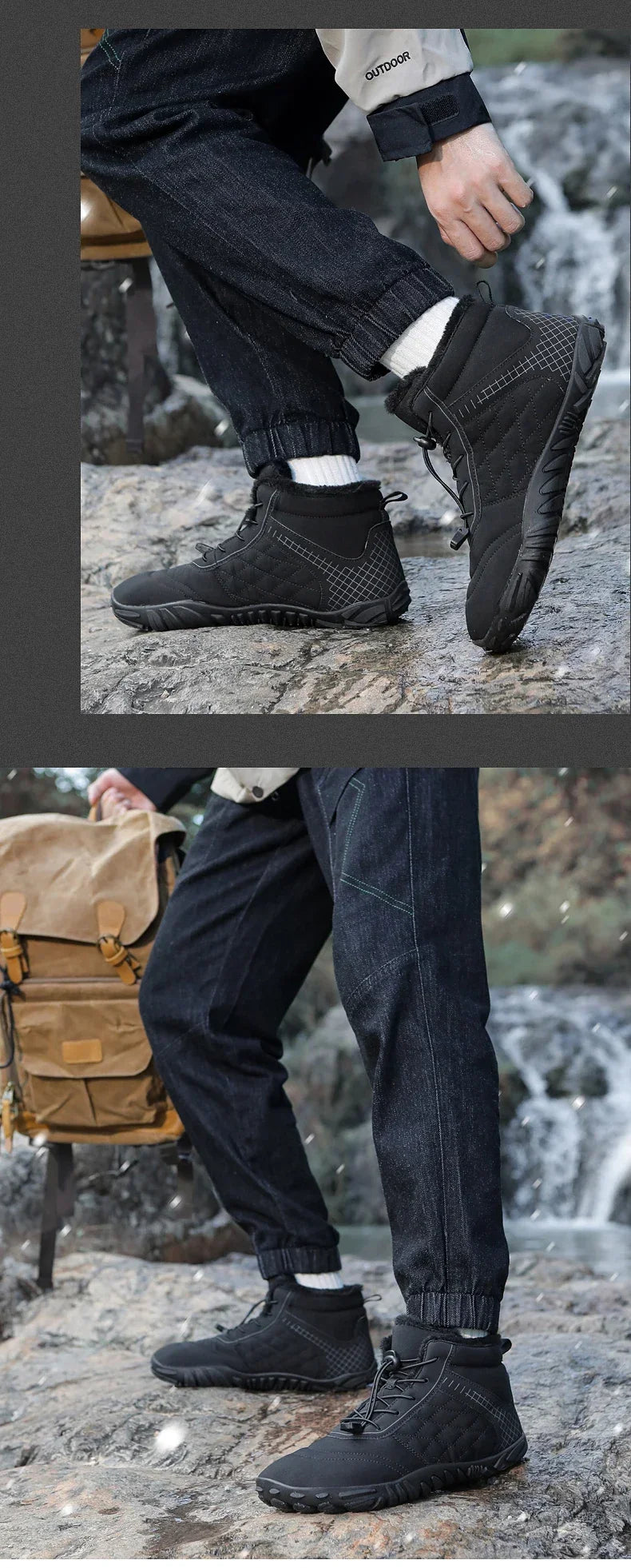 Warm and Non-Slip Winter Boots for Men & Women | Casual Hiking Shoes