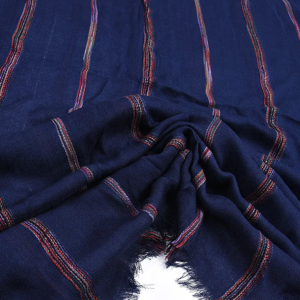 Cotton Linen Striped Men's Scarf | Warm Autumn Winter Accessories