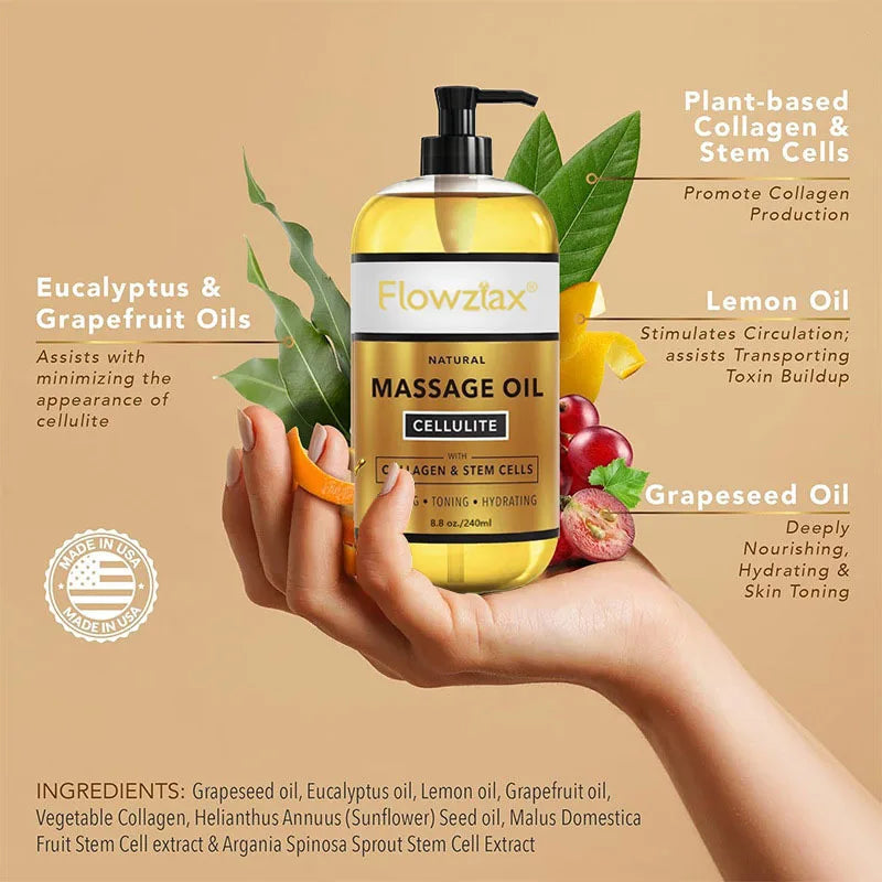 Anti Cellulite Massage Oil - Lymphatic Firming & Hydrating Oil