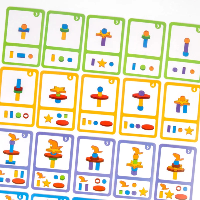 Wooden Clip Bead Game | Montessori Fine Motor Skills Toy