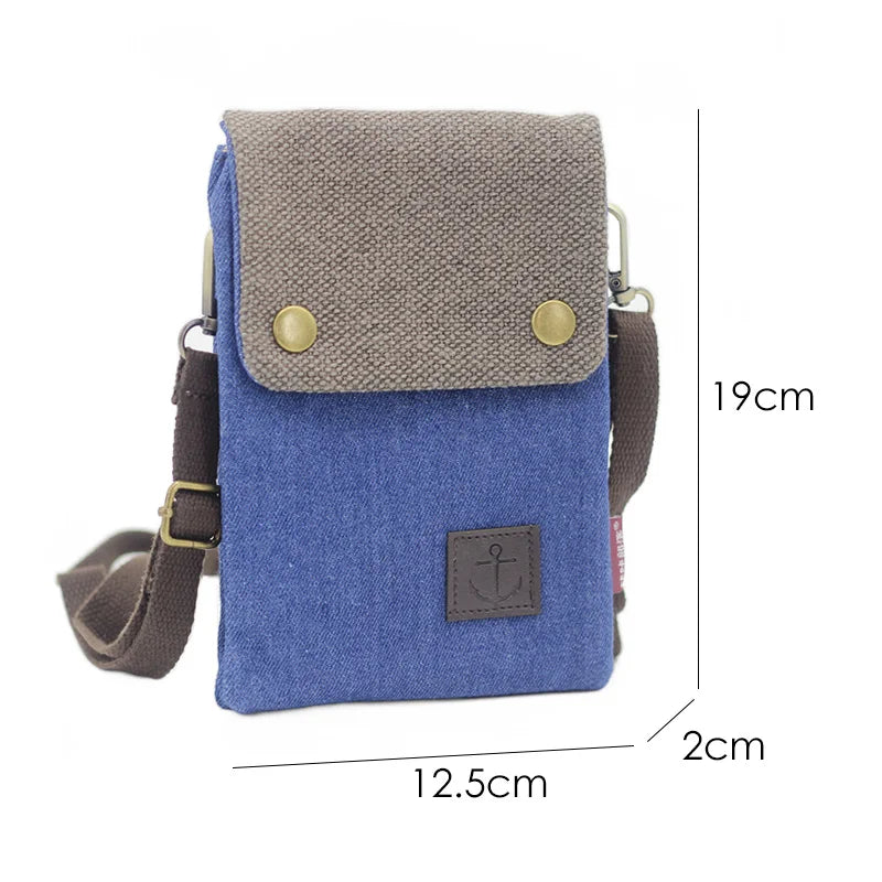 Stylish Denim Messenger Bag for Men and Women | Versatile Shoulder Clutch