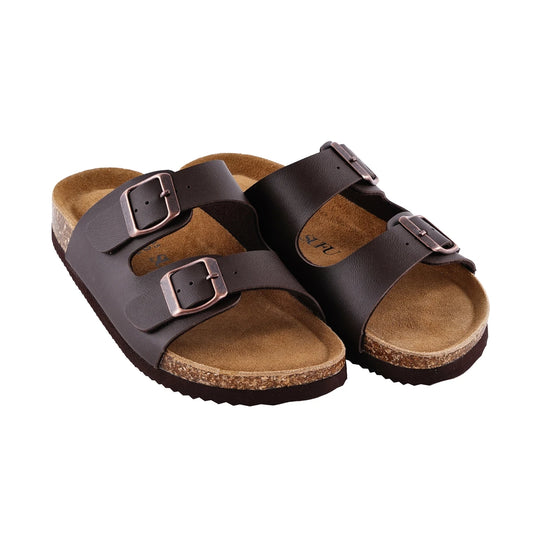 Women's Soft Footbed Leather Sandals | Retro Cork Comfort