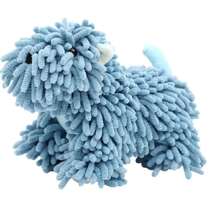 Cute Cartoon Puppy Hand Towel | Fluffy Chenille Kitchen & Bath Towel