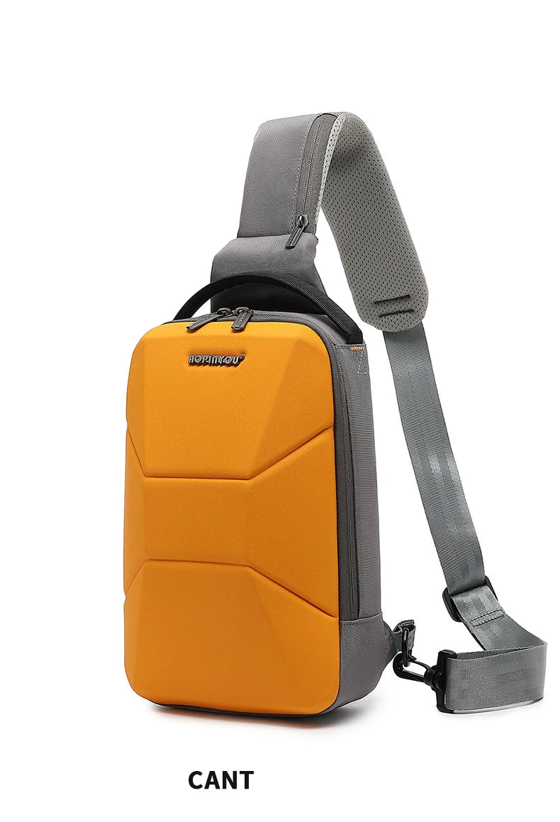 Men's Waterproof Chest Bag with USB Port | Stylish & Lightweight
