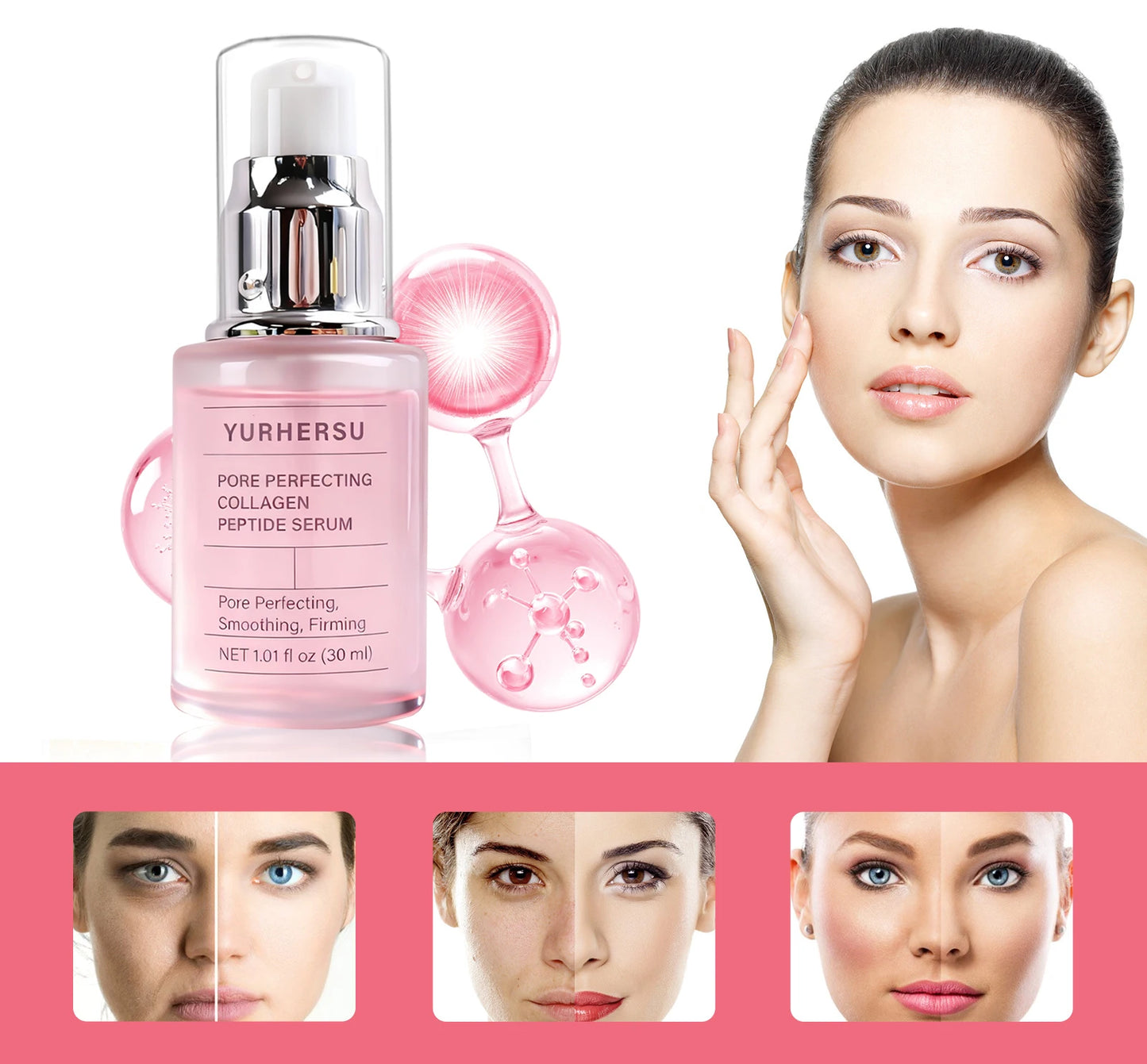 Collagen Peptides Face Serum | Anti-Aging & Firming Essence