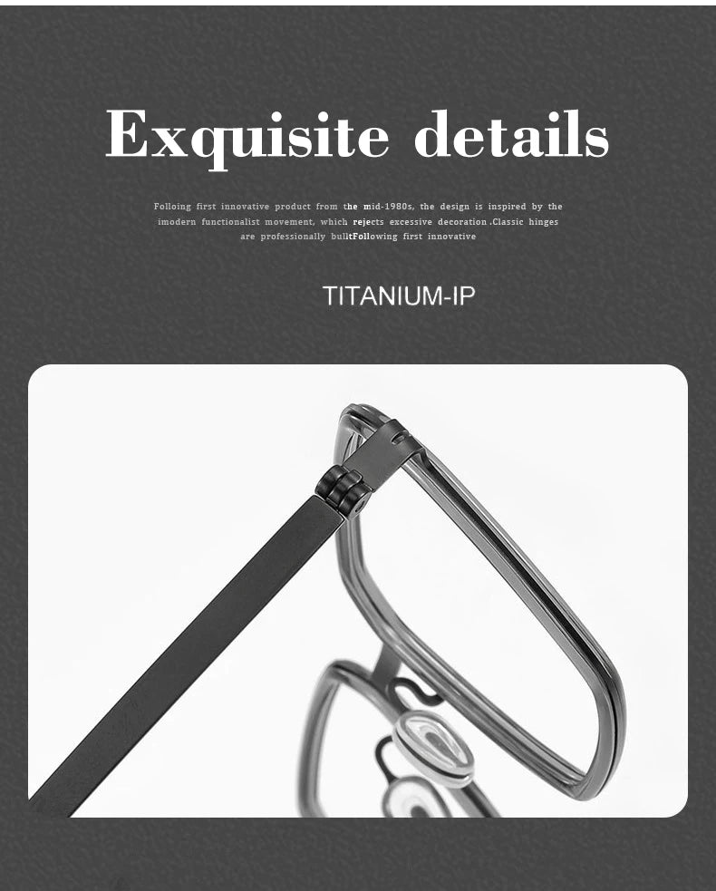 Simple Geometric Polygon Fashion Titanium Glasses | Blue Light Protection