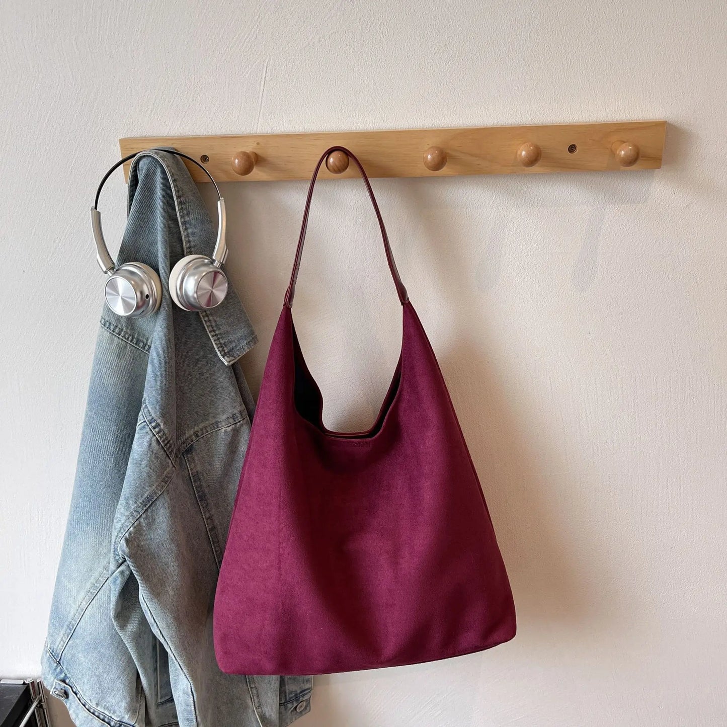 Stylish Winter Suede Shoulder Bag | Large Capacity Crossbody Bag