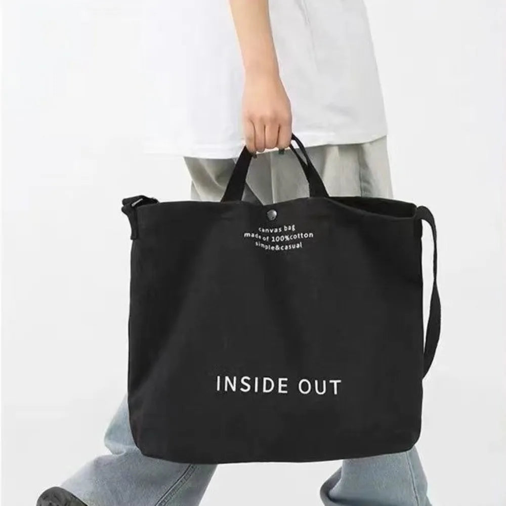 Large Canvas Shoulder Tote Bag | Stylish & Functional Handbag