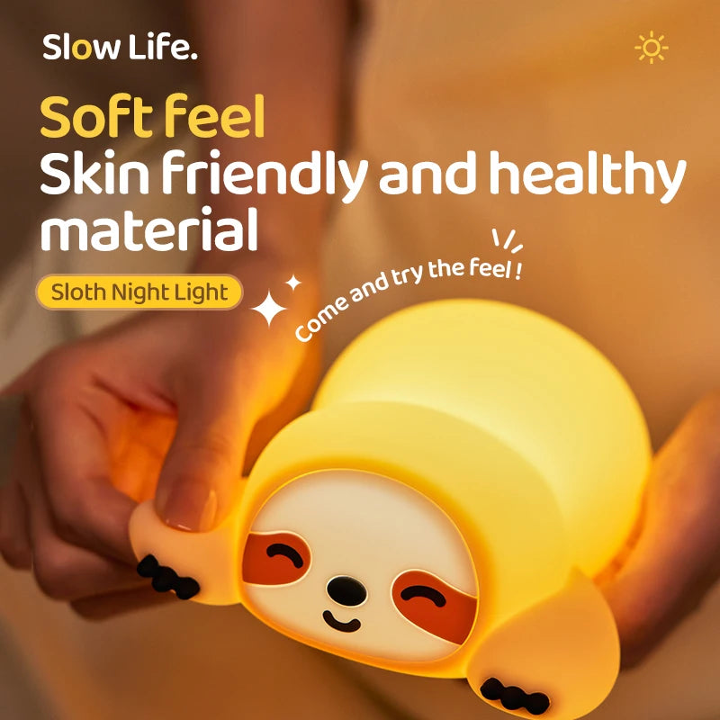 Lámpara de Mesa LED de Animales Kawaii | Luz Nocturna Divertida y Segura para Niños