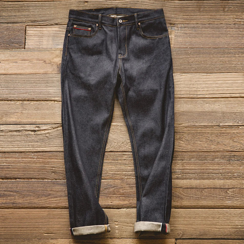 Men's Tapered Fit Selvedge Denim Jeans | Versatile Cotton Pants