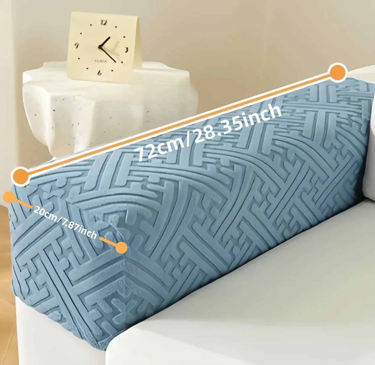 Stretchy Jacquard Armrest Covers | Stylish Sofa & Chair Protectors