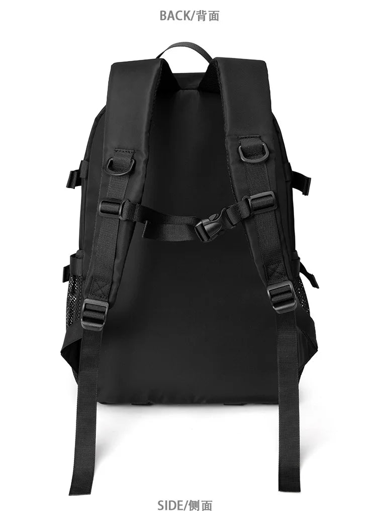 Functional Large Capacity Men's Backpack for Travel and School