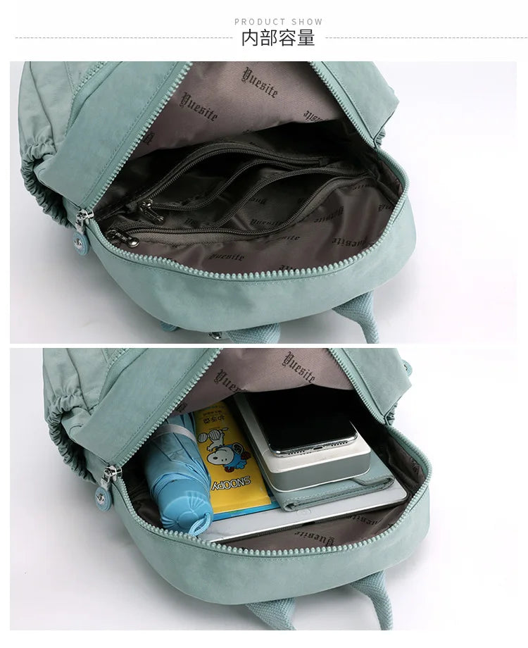 Women's Nylon Oxford Backpack | Stylish Small Rucksack