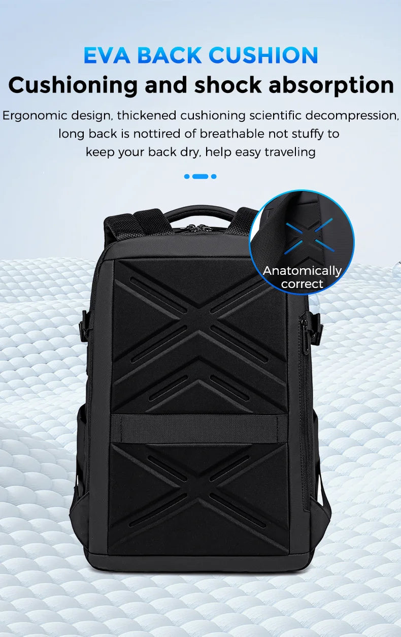 Mochila multicapa para hombre | Versátil para viajes y negocios