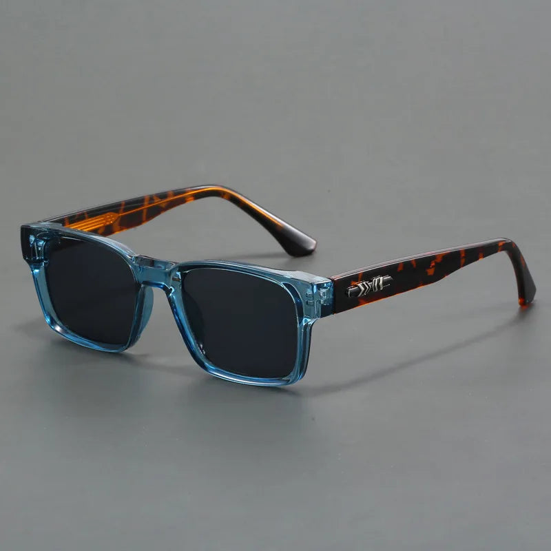 Fashionable Retro Square Full Frame Sunglasses for Men