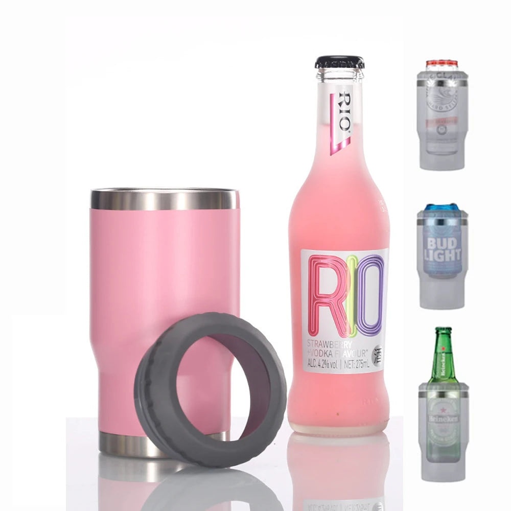 4 in 1 Travel Mug & Can Cooler | Insulated Summer Beverage Holder