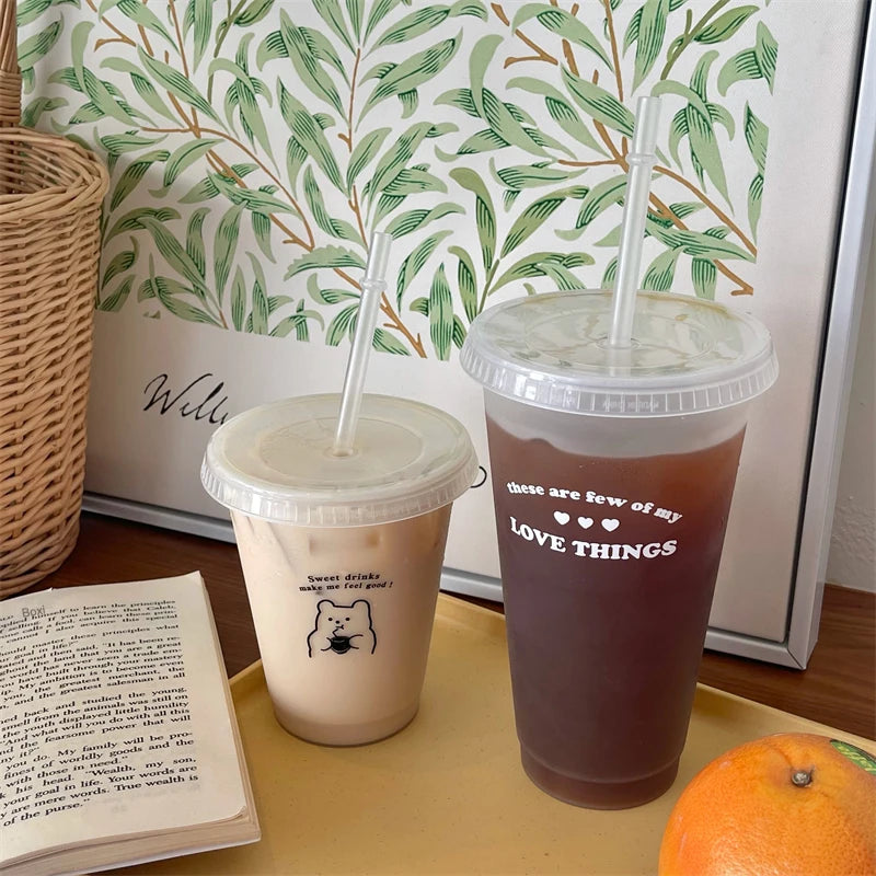 Kawaii Water Bottle | Cute BPA Free Tumbler with Straw