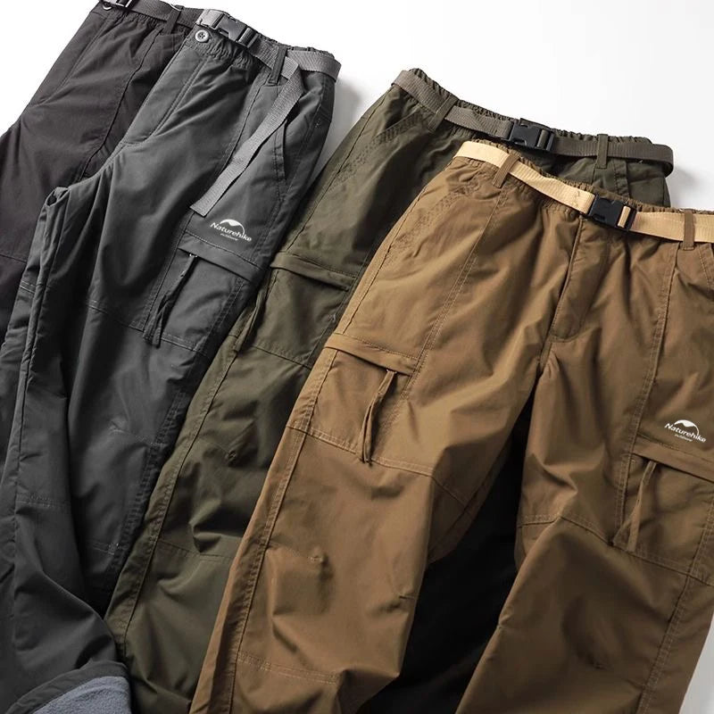 Thick Waterproof Fleece Cargo Pants for Outdoor Adventures