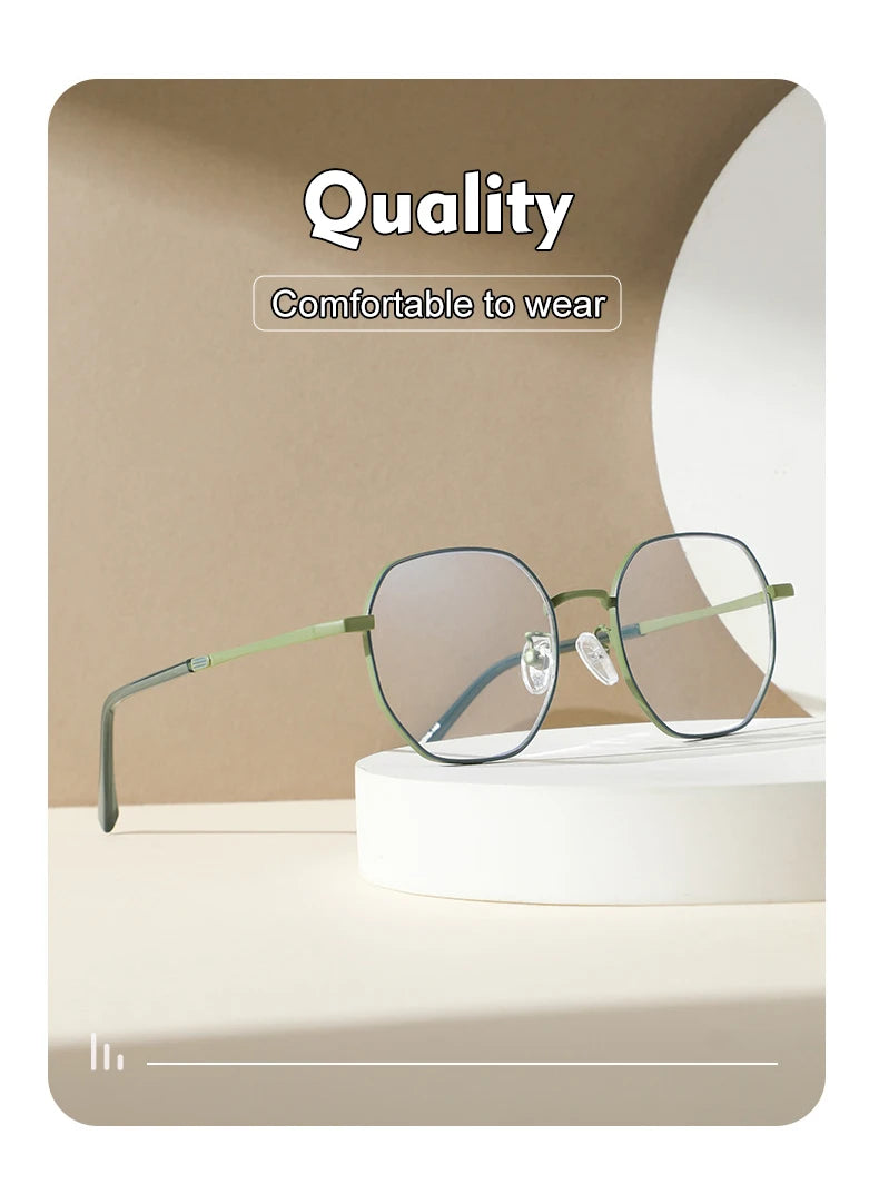Stylish Geometric Women's Reading Glasses | Anti-Blue Light