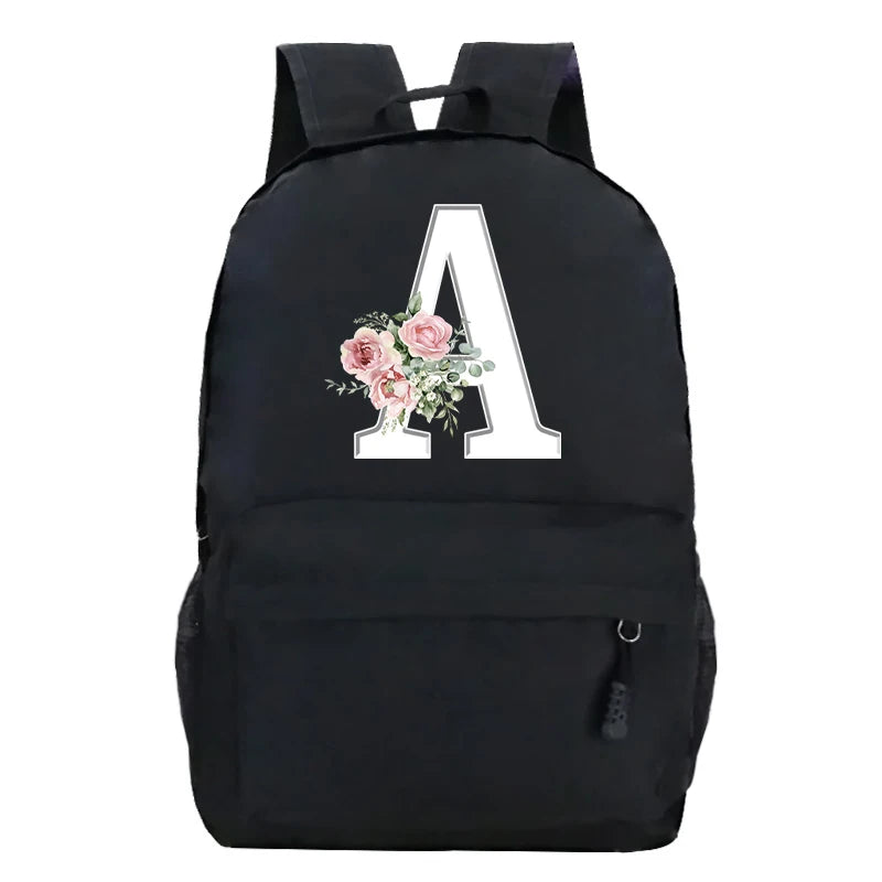 Stylish Pink Floral Backpack for College Students | Trendy Floral Design