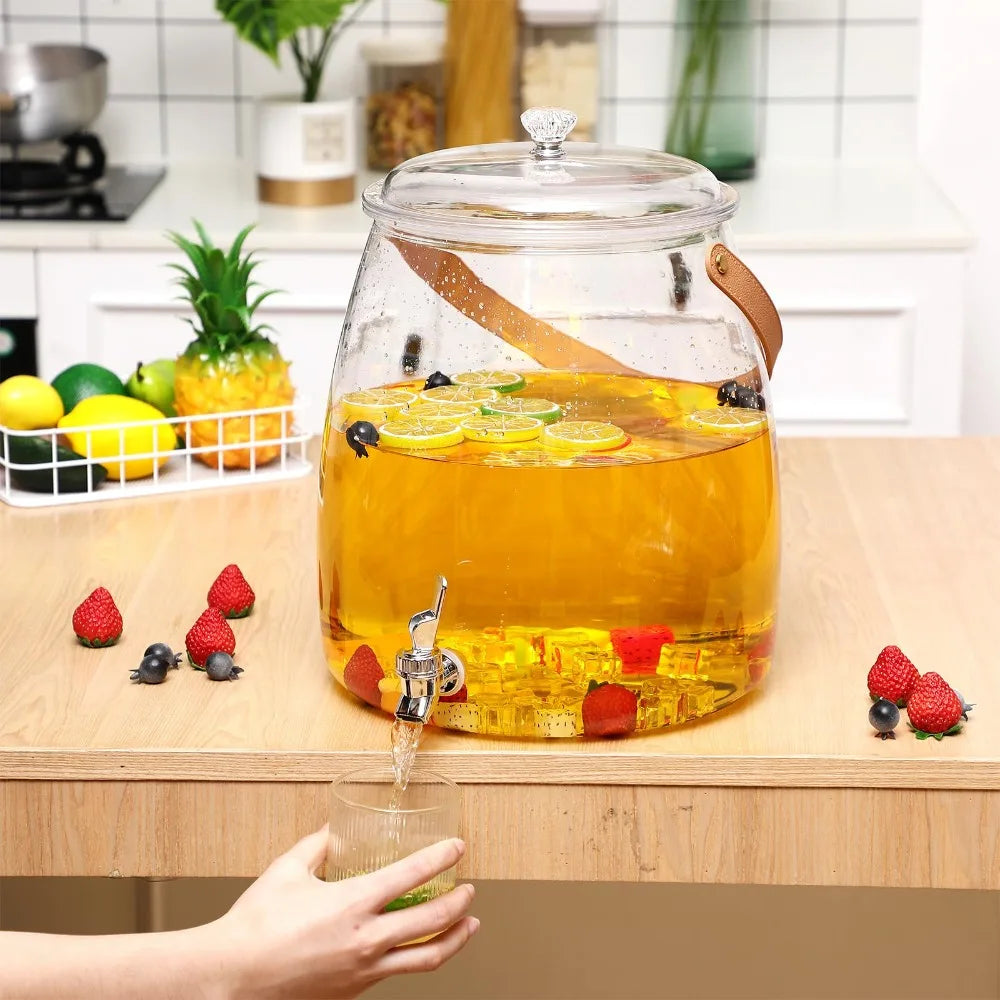 Large Capacity Summer Cold Water Kettle with Tap | Versatile Beverage Dispenser