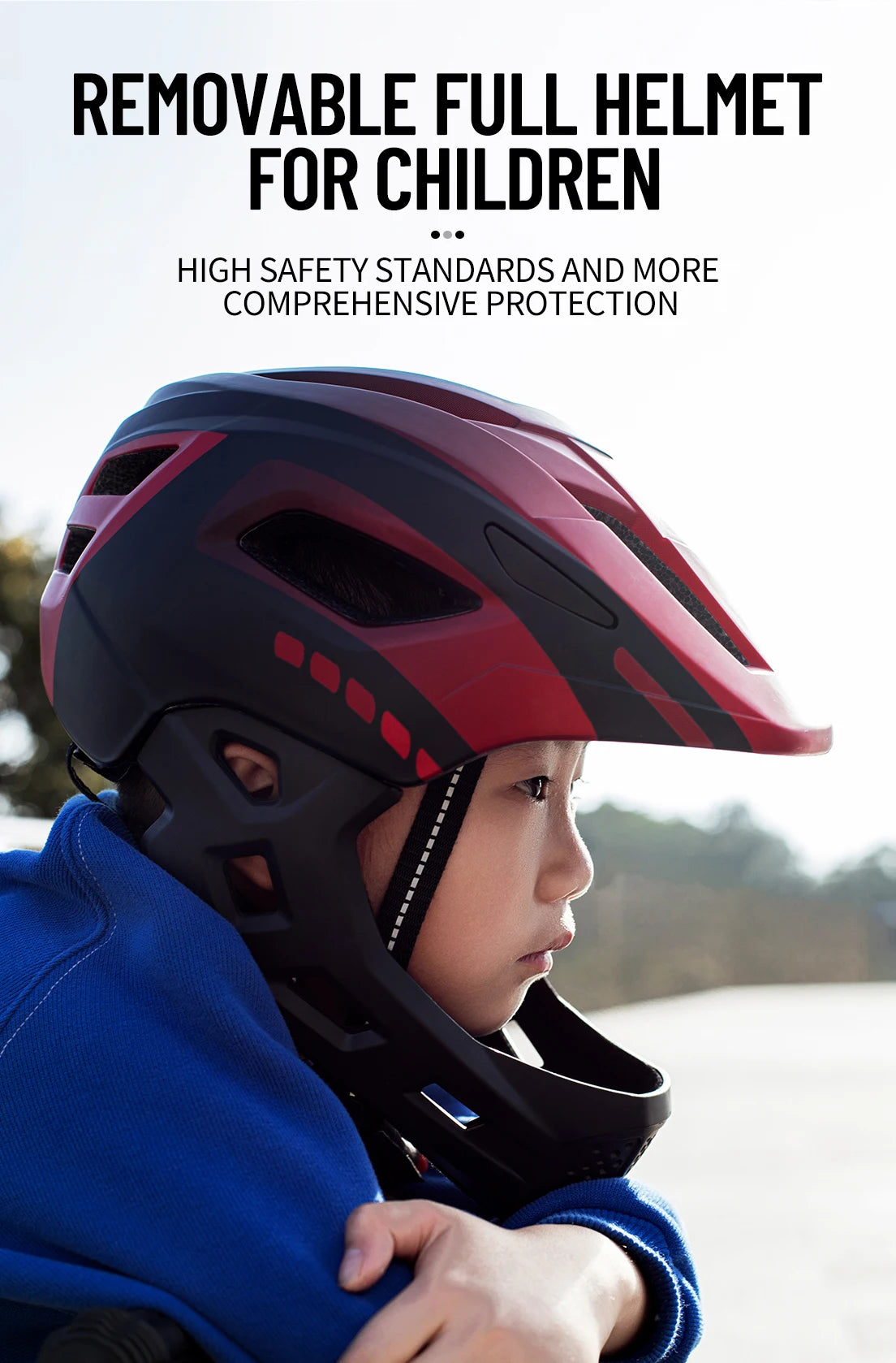 Children's Full Face Bike Helmet | Lightweight & Breathable Safety Gear