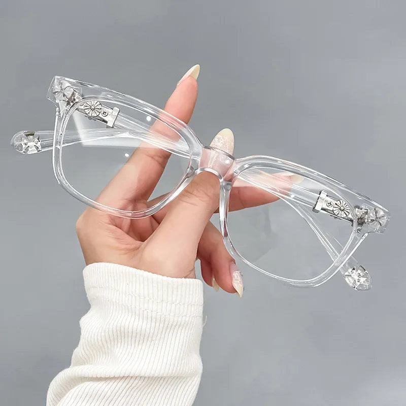 Ultra-light High-Quality Blue Light Blocking Trendy and Versatile Square Frame Computer Unisex Anti-Radiation Daily Eyewear F114
