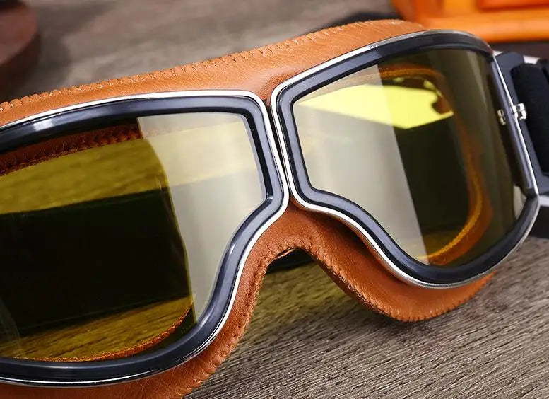 Retro Windproof Motorcycle Glasses | Foldable Sunglasses