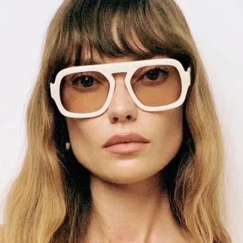 Retro Square Sunglasses for Men and Women | UV400 Protection Shades