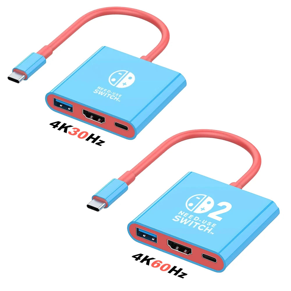 3-in-1 USB-C Hub | 4K HDMI Adapter with Fast Charging